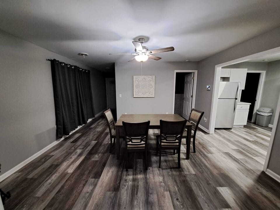 The dining area is near the kitchen for your convenience.