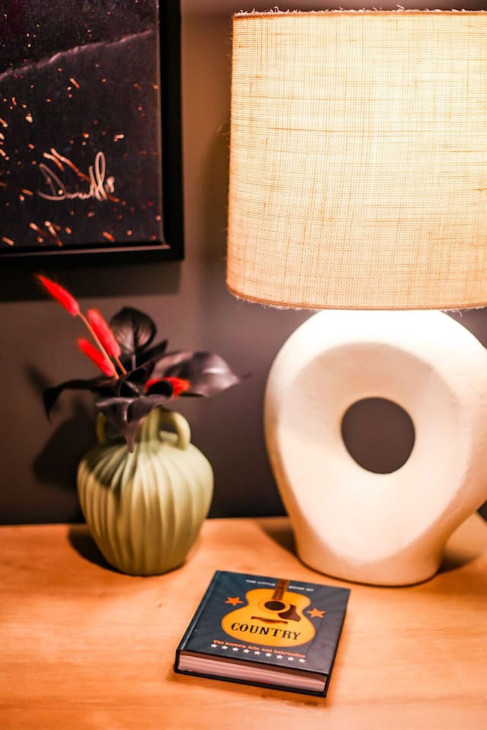 Bedroom One with Queen over Queen bunk bed