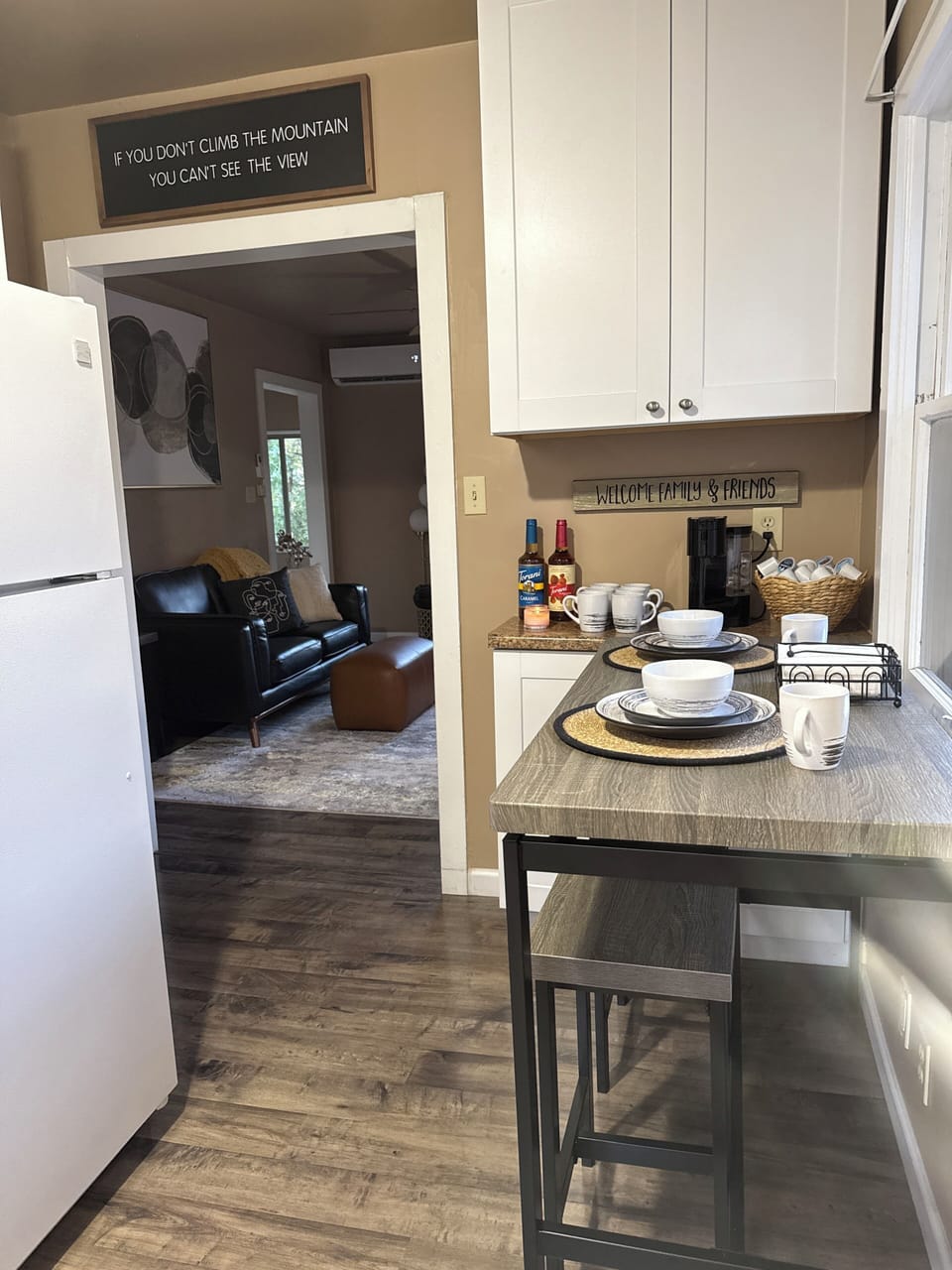 Kitchen with coffee bar
