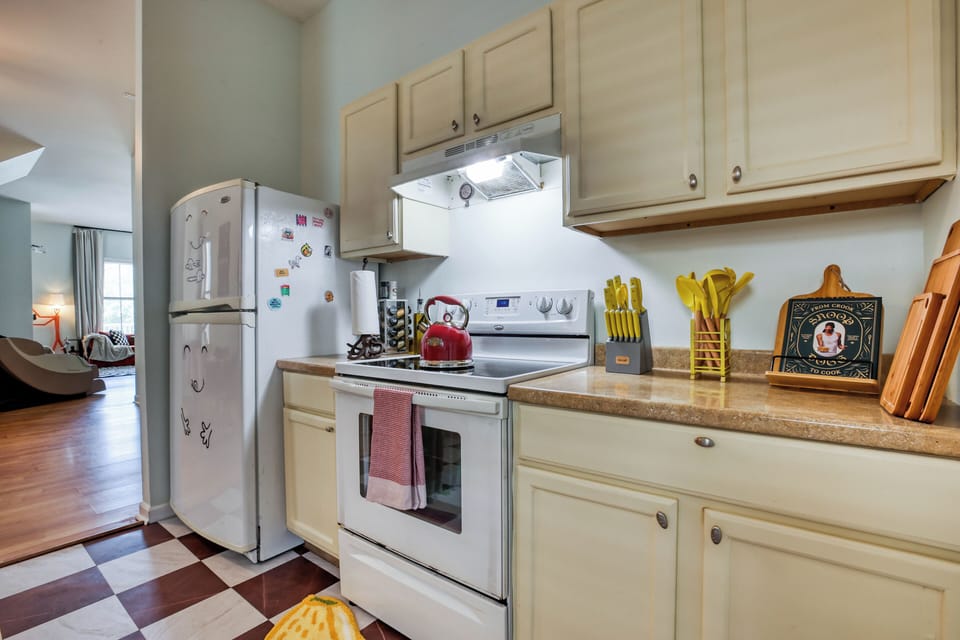 Fully-equipped kitchen perfect for culinary adventures.