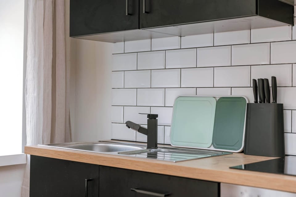 Kitchenette with Sink and Counter Space
