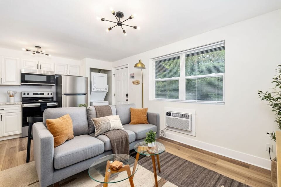 Open Living Room, Dining, and Kitchen