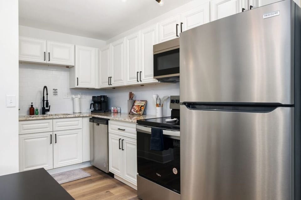 Open Living Room, Dining, and Kitchen