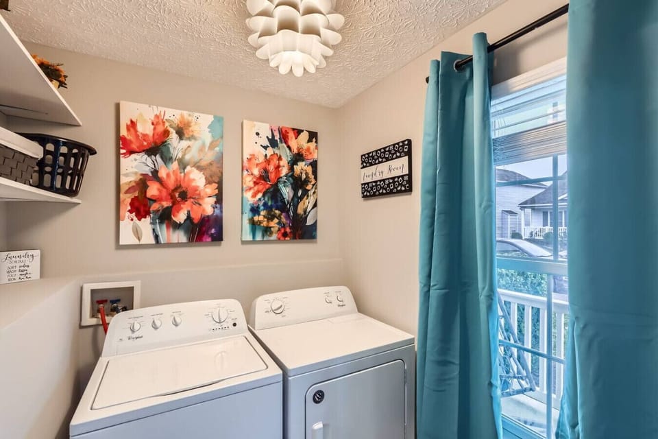 A clean, functional laundry space designed for everyday convenience.