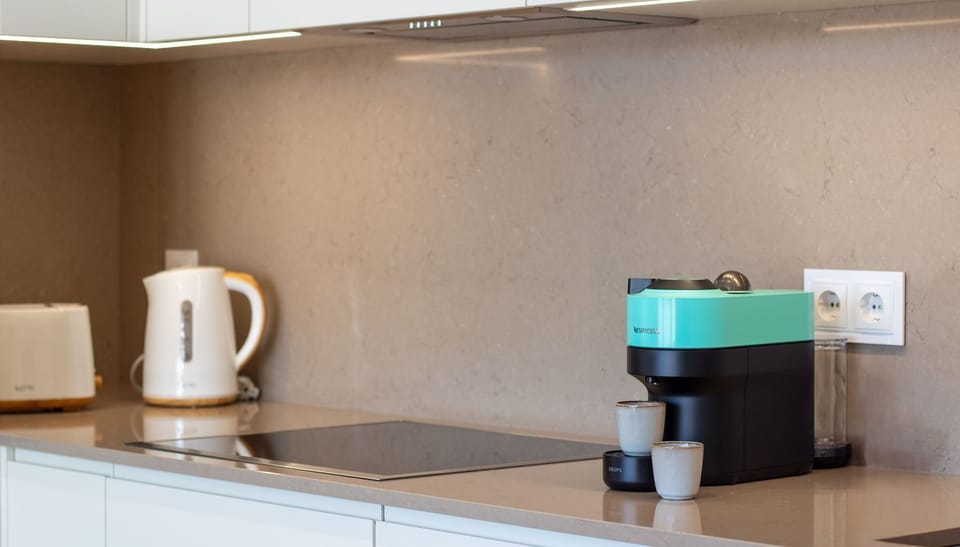 Start your day with fresh coffee from the vibrant Nespresso machine.
#MorningCoffeeSpot #MorningVibes #BrewAndView