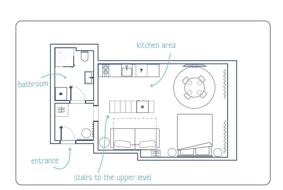 Floor plan of the lower floor