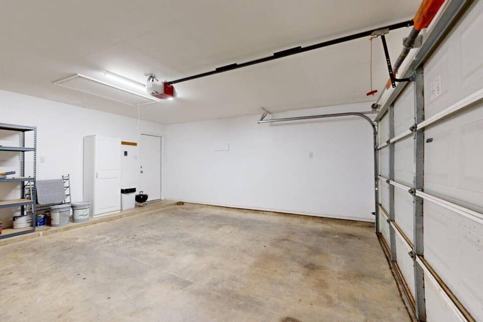 Spacious two-car garage