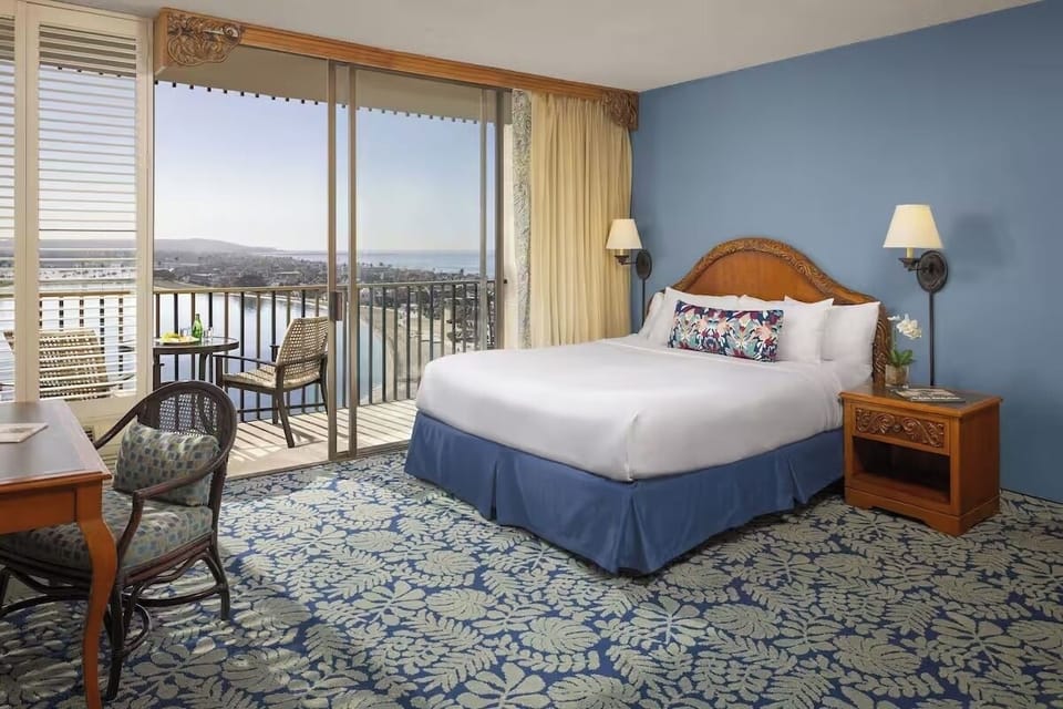 Wake up refreshed to ocean views from your plush bed