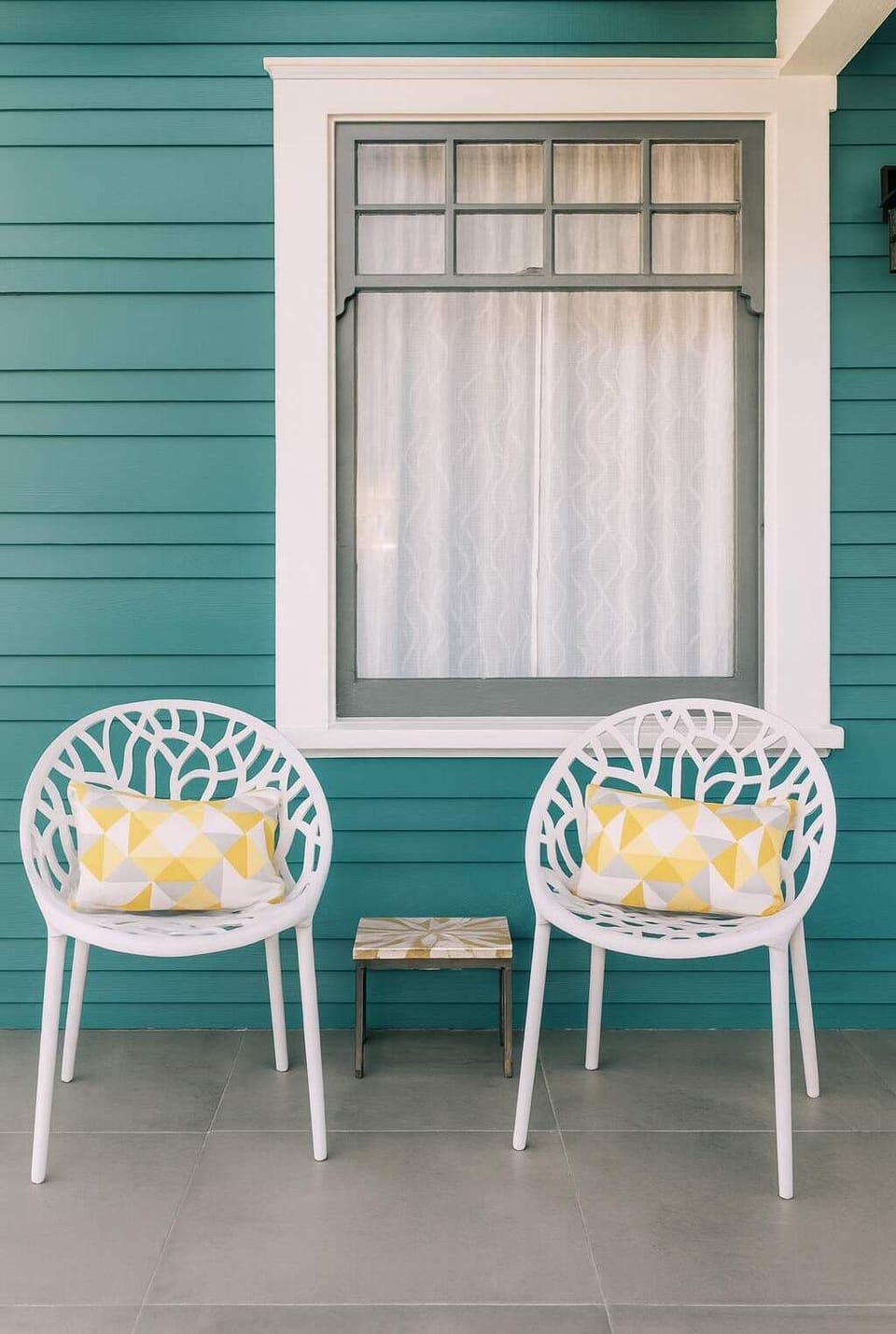 Relaxing porch seating area
