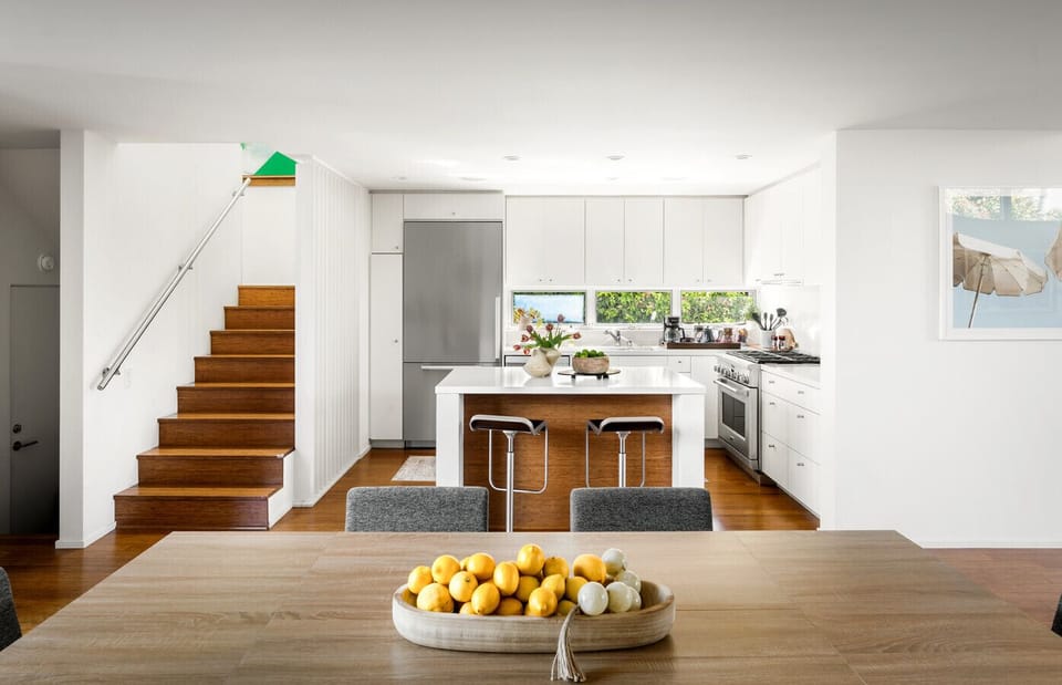 Modern kitchen with a stylish center island — perfect for cooking and entertaining.