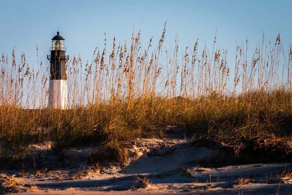 Standing tall against the coastal breeze — the historic Tybee Island Lighthouse.