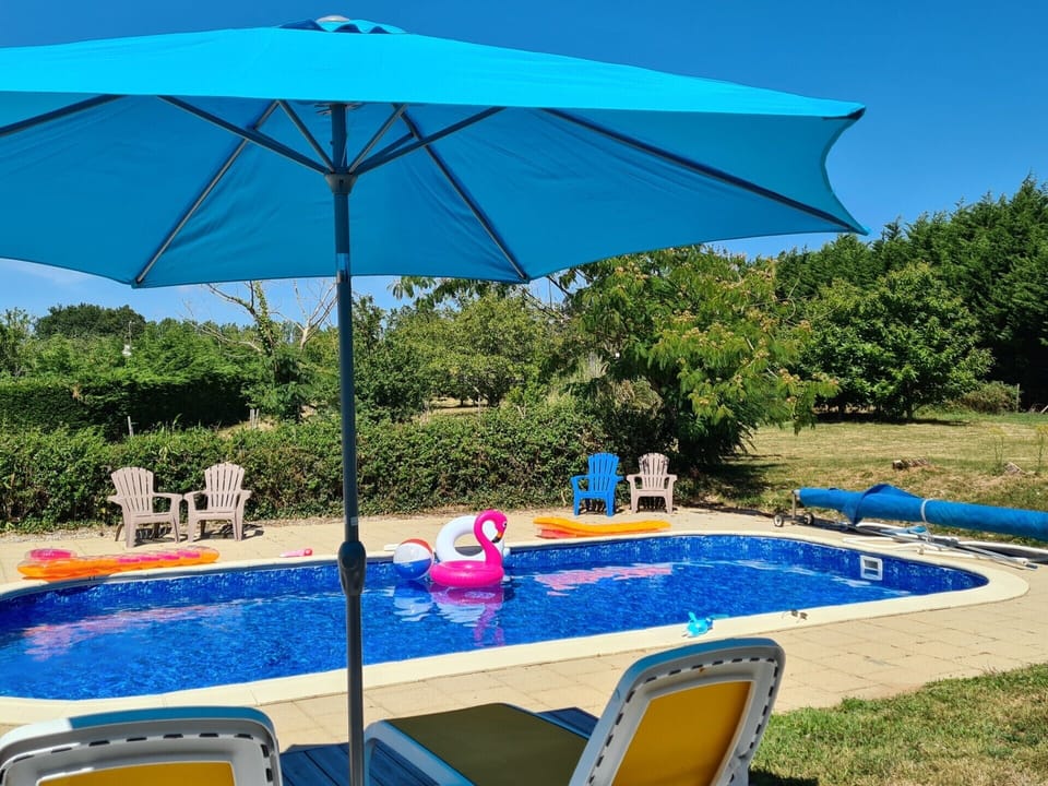 The lovely heated pool