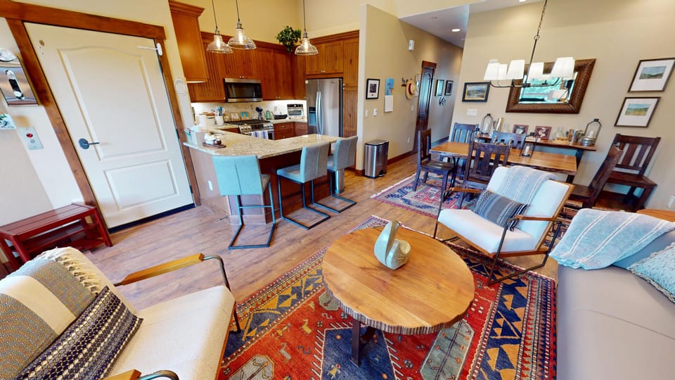 Living Area with Fun Art - Living Area with Fun Art