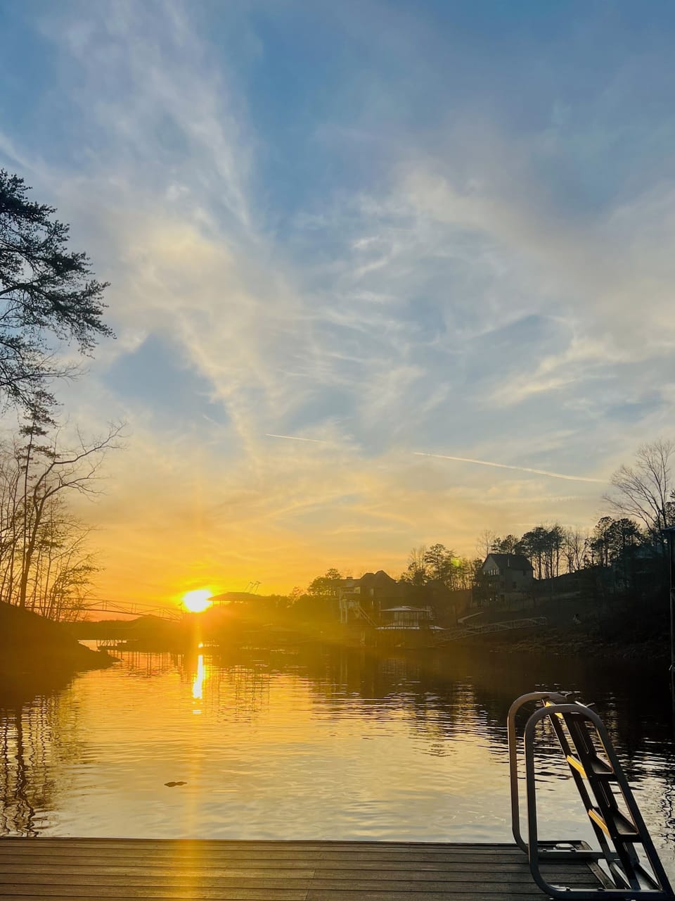 Sunset view from the dock