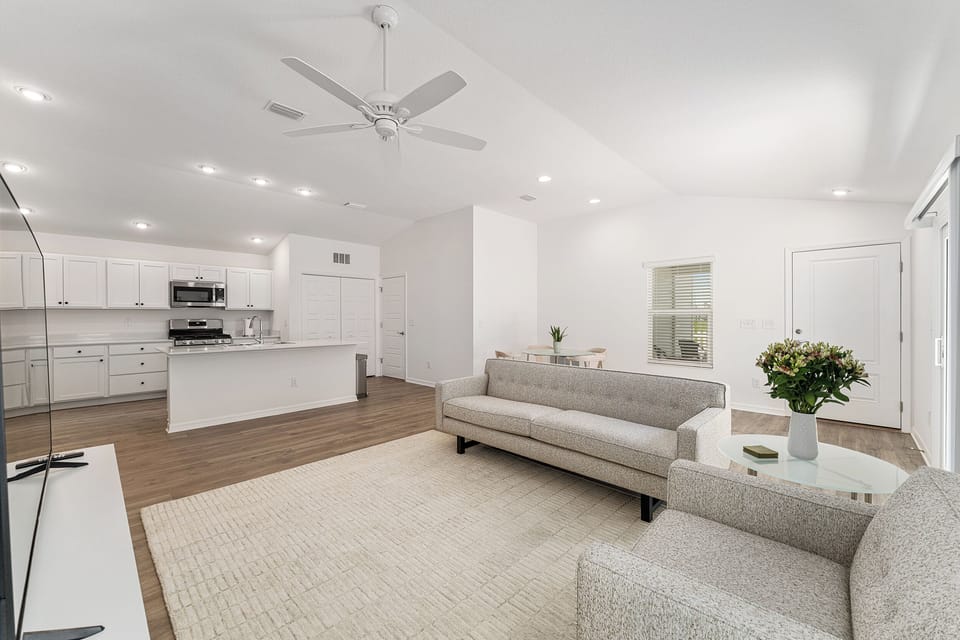 Living Room with Room & Board furnishings