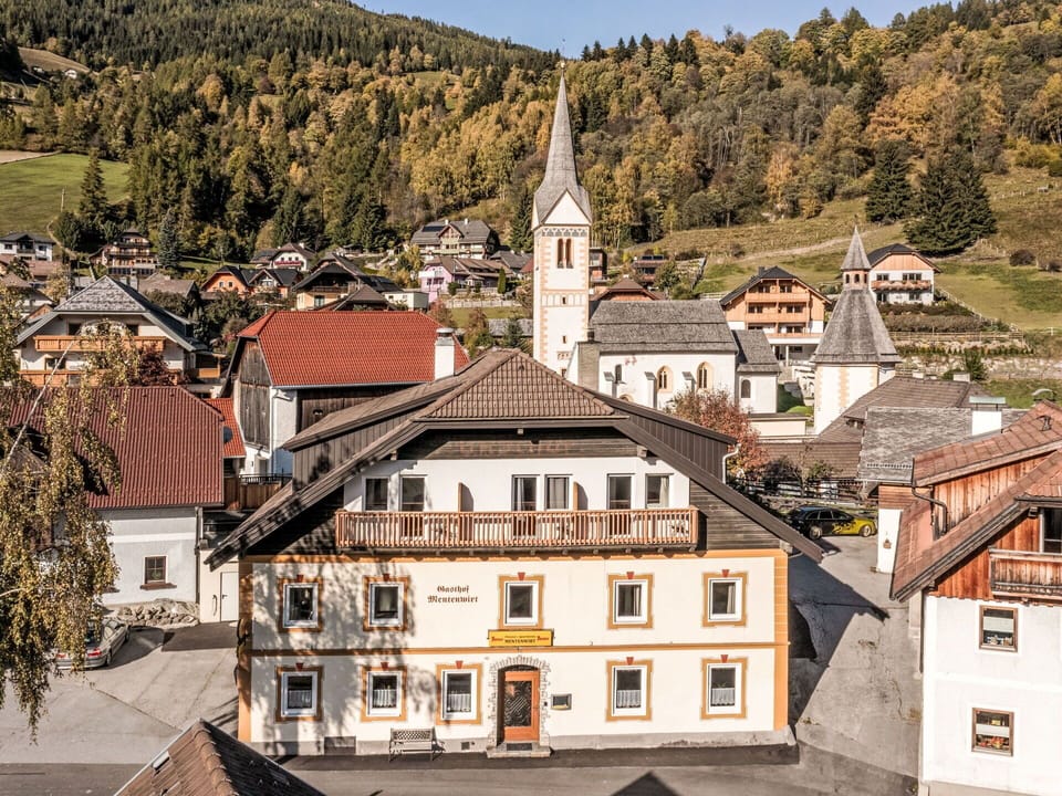 Roof, Home, Slope, Village, Suburb, Steeple, Spire, Mountain Village, Aerial Photography