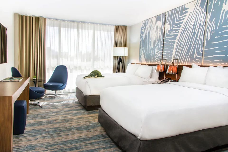 Unit with 2 double beds