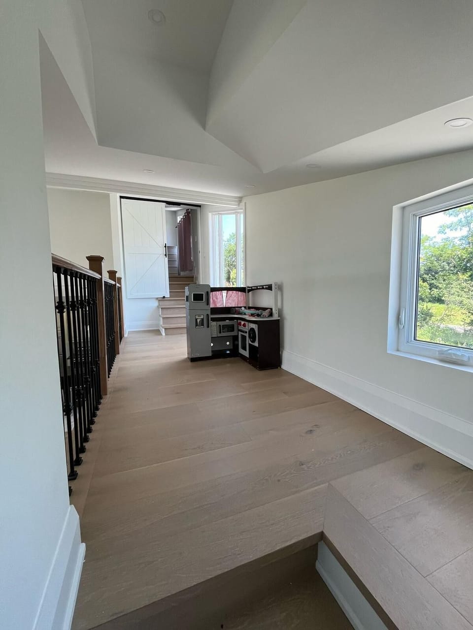 loft hallway to 2nd bedroom. (upstairs hallway  lights to control with Alexa)