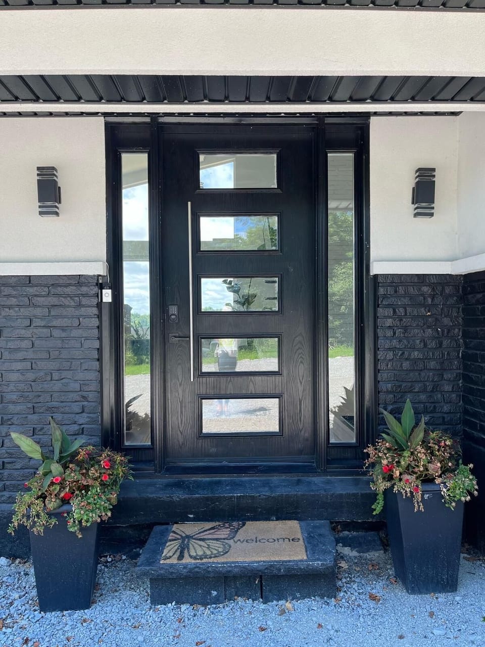 main door to living room. (porch lights to control with Alexa)