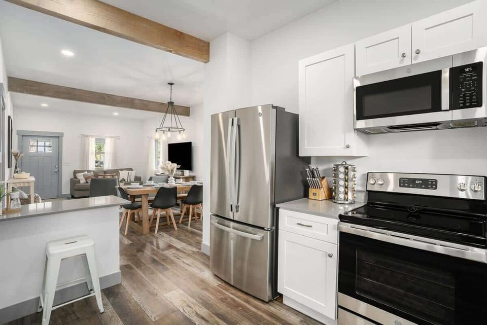 Fully stocked kitchen