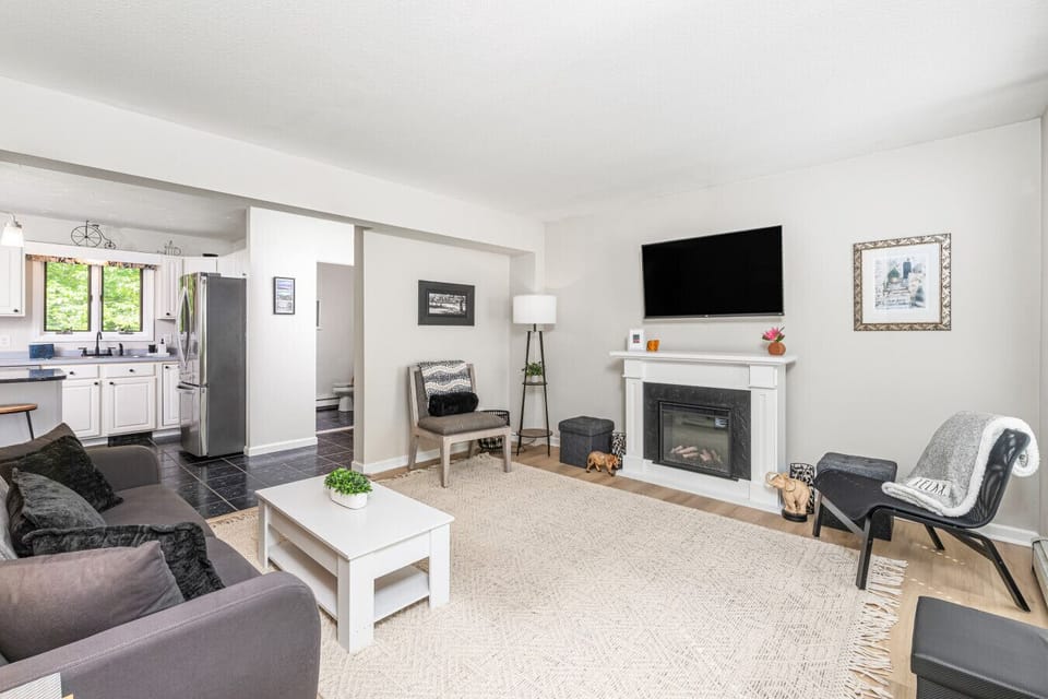 Enjoy a fresh view of our spacious living room, designed for comfort and good times with family or friends.