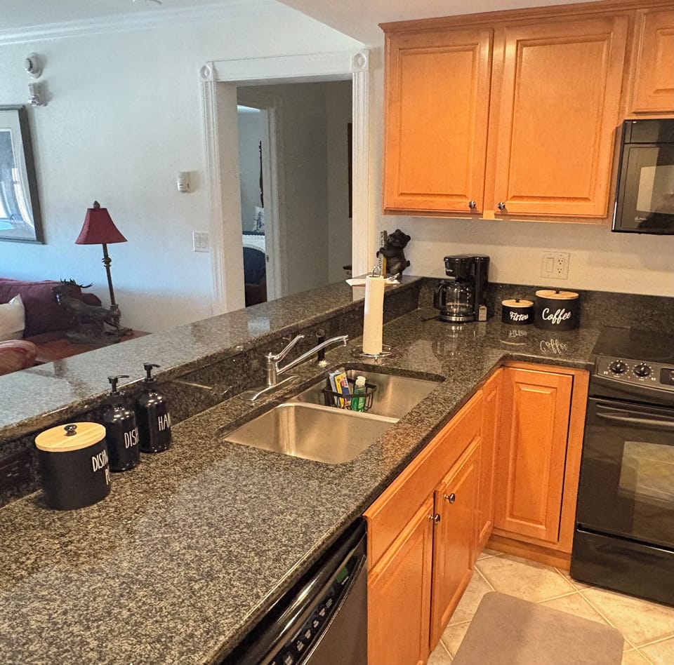Fully stocked kitchen