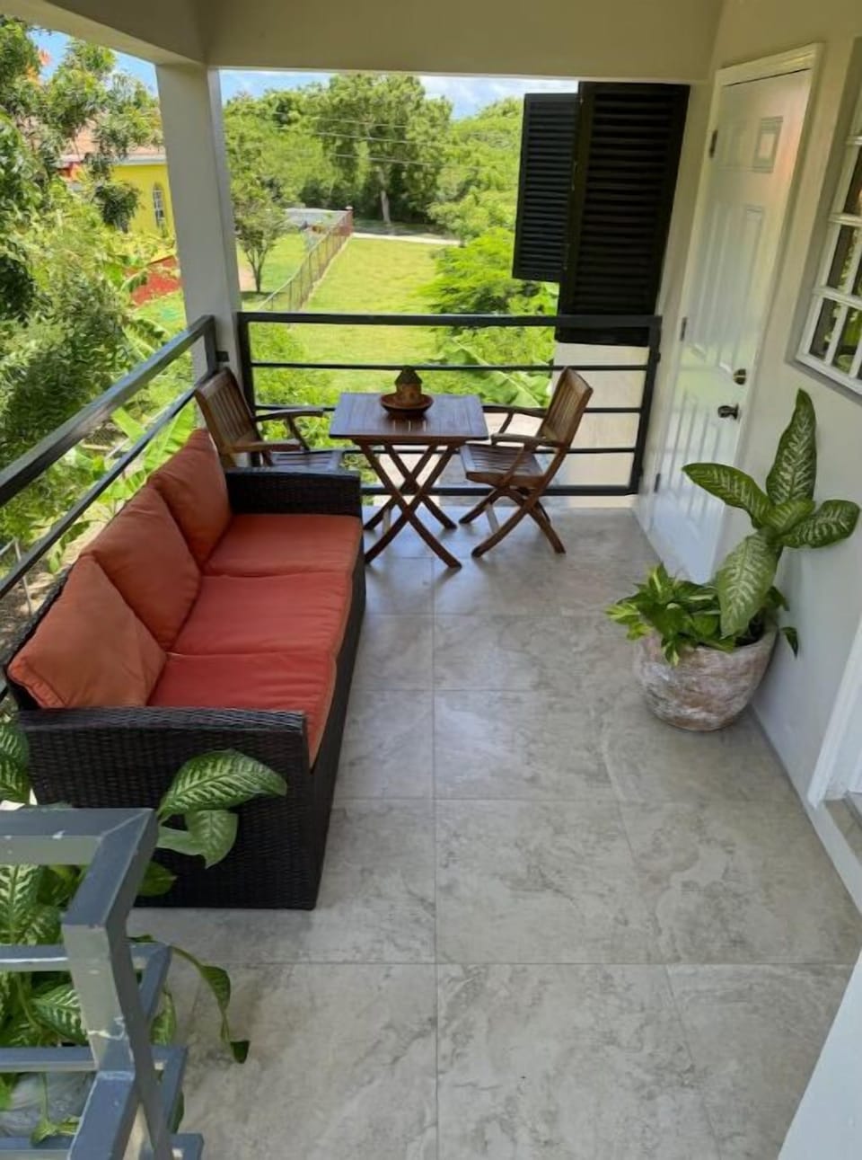 Patio dining area