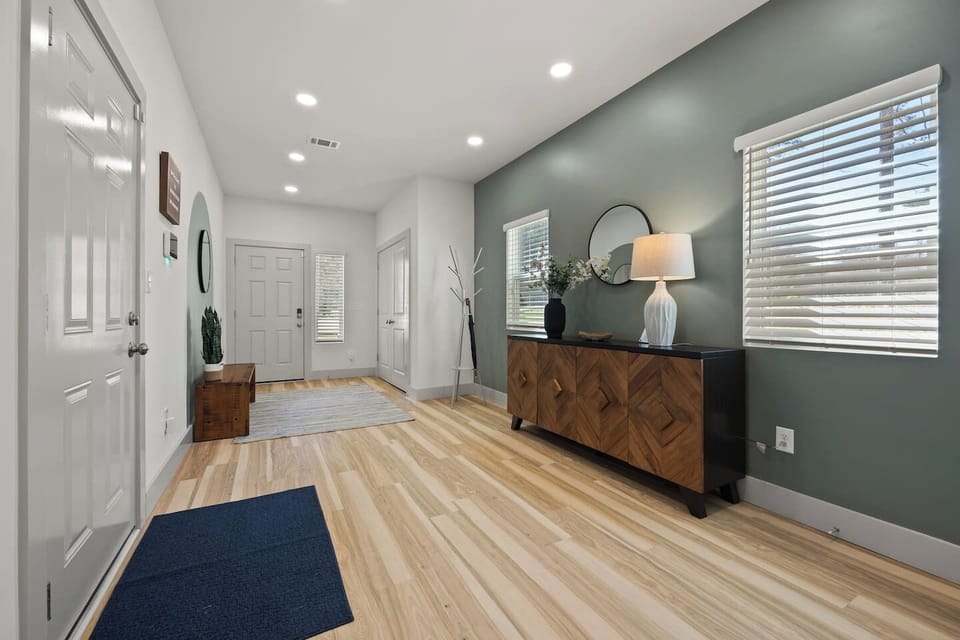 Spacious entry way.