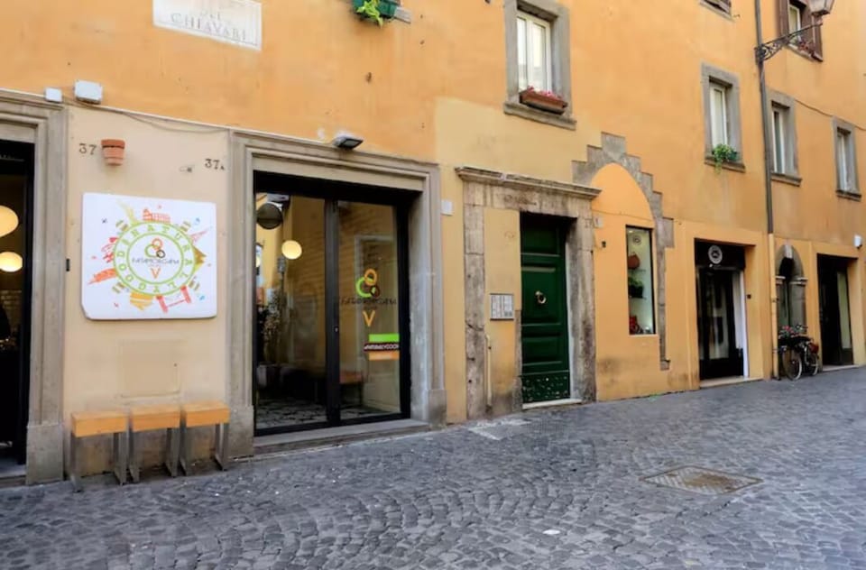 around 2 minutes to Campo de’ Fiori, 5–6 minutes to Piazza Navona and  Pantheon