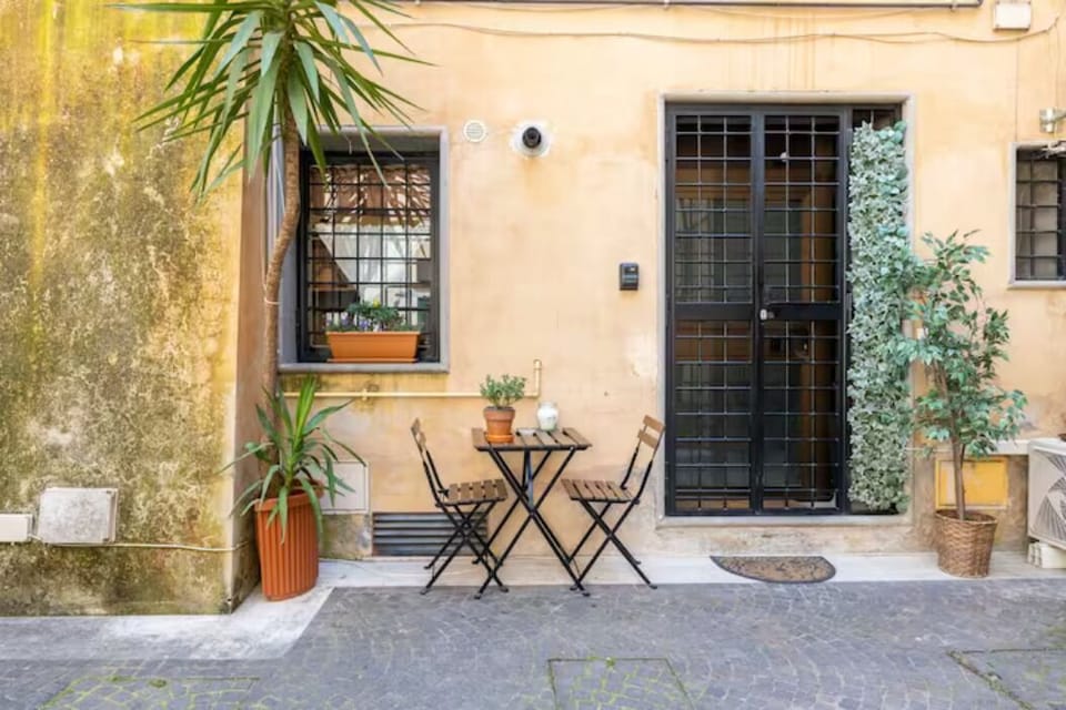 View to the entrance of the apartment