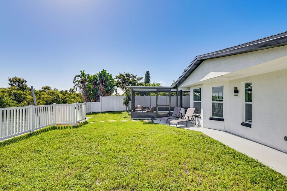 Backyard | Canal Access | Water Views