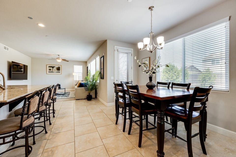 Dining room and Island