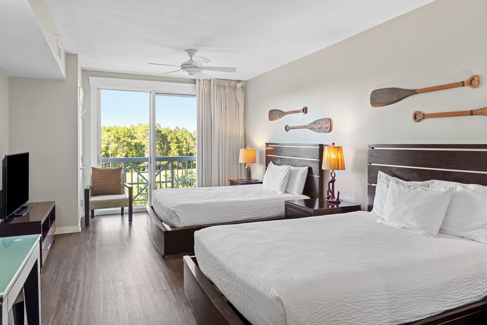 Unit 5316: Two plush queen beds offer a cozy and comfortable stay