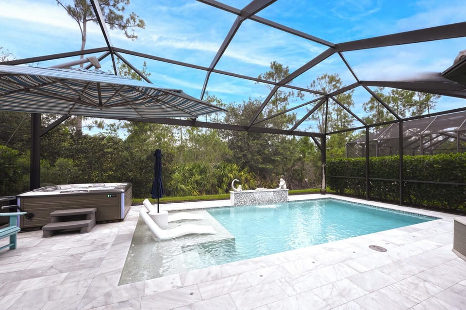 Saltwater Pool with Waterfall