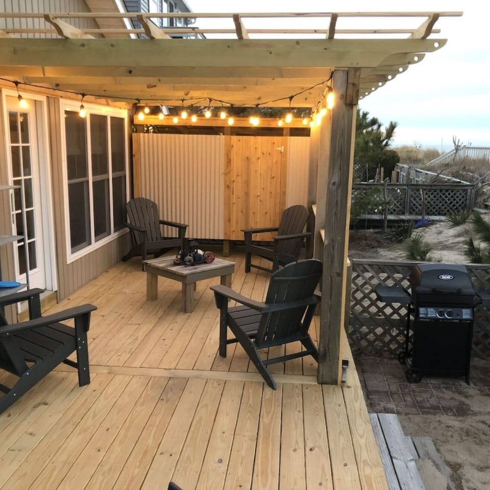 A wonderful gathering space on the back deck