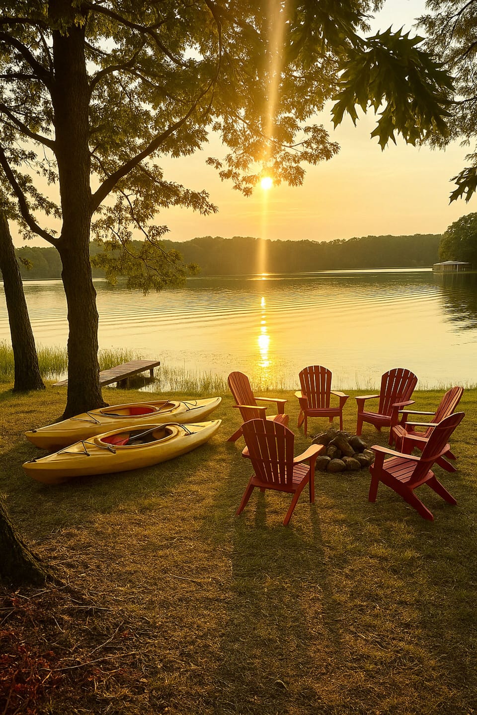 Pit / Kayaks: Free Kayaks & Fire Pit Nights — Adventures + Cozy Evenings