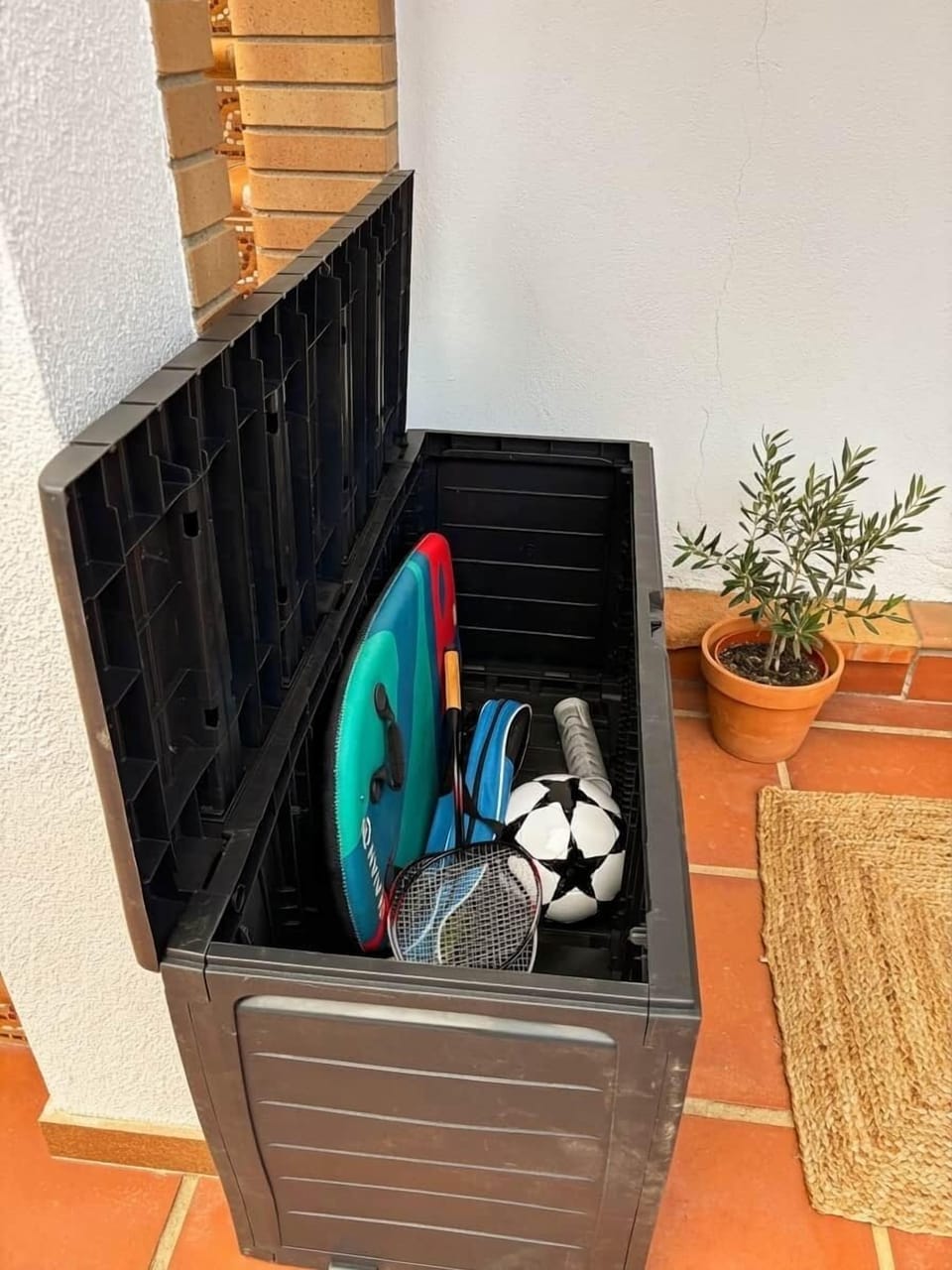 Outdoor Storage Space With Equipment