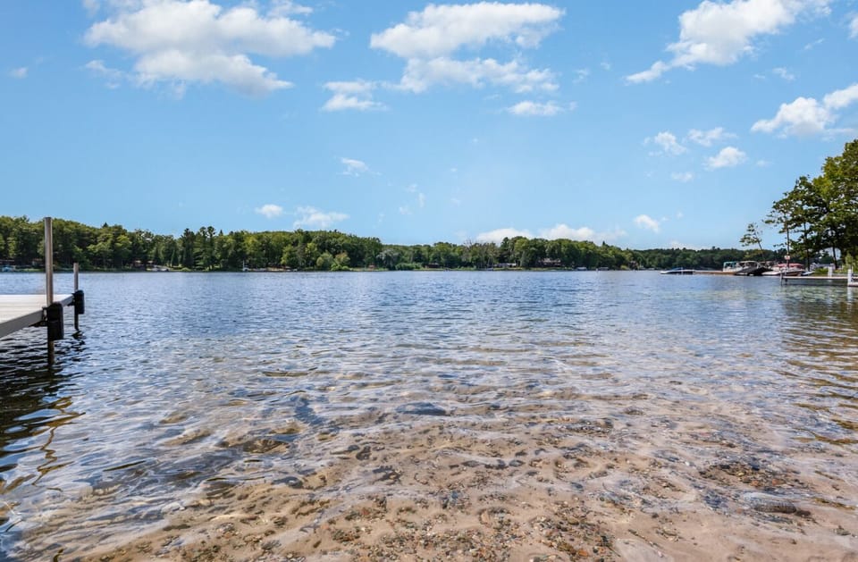 Beautiful Swimmable beach right at the house!