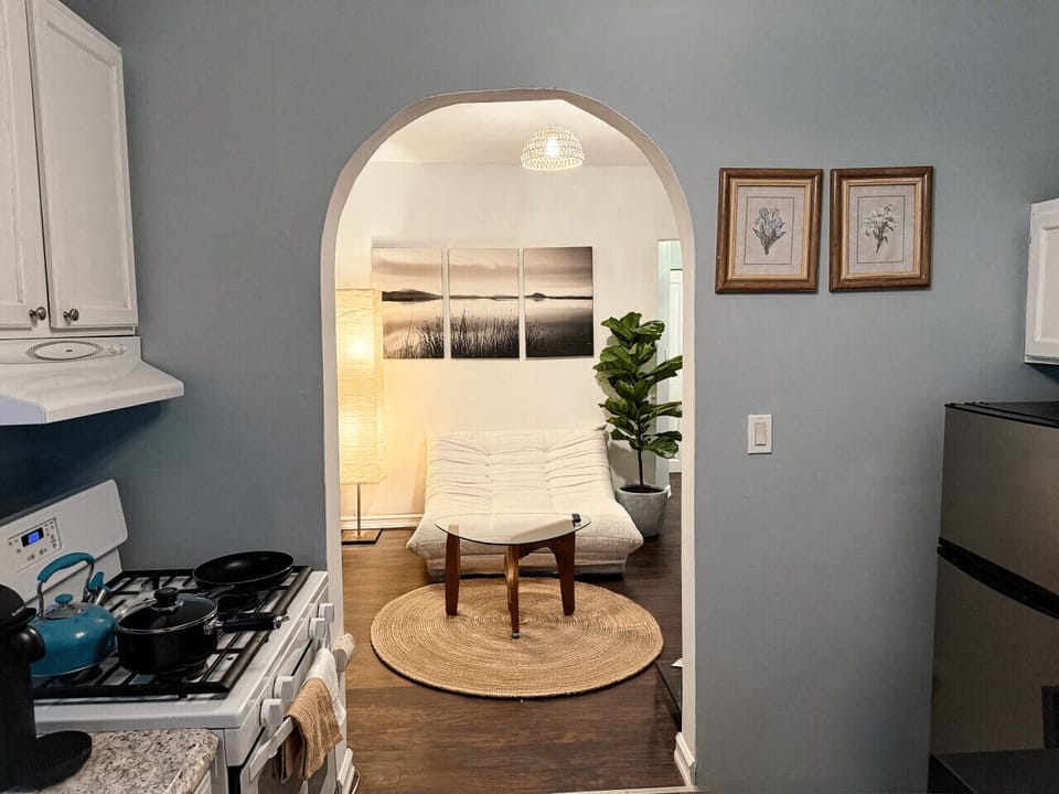 Kitchen and Lounge View