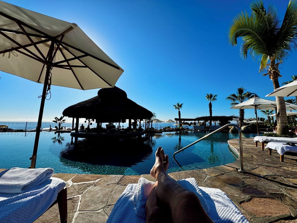 La Palapa pool lounging