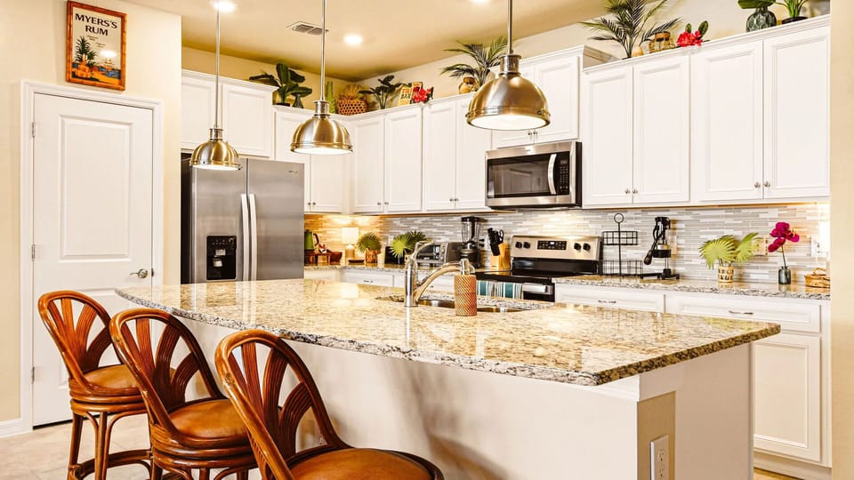 Gourmet kitchen with upscale finishes and all the must-have amenities. Dimmable lights throughout home for a gentle nighttime atmosphere.