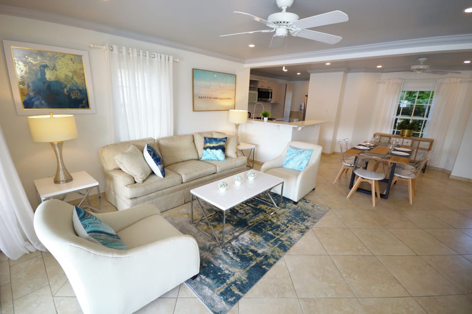 Open plan living area