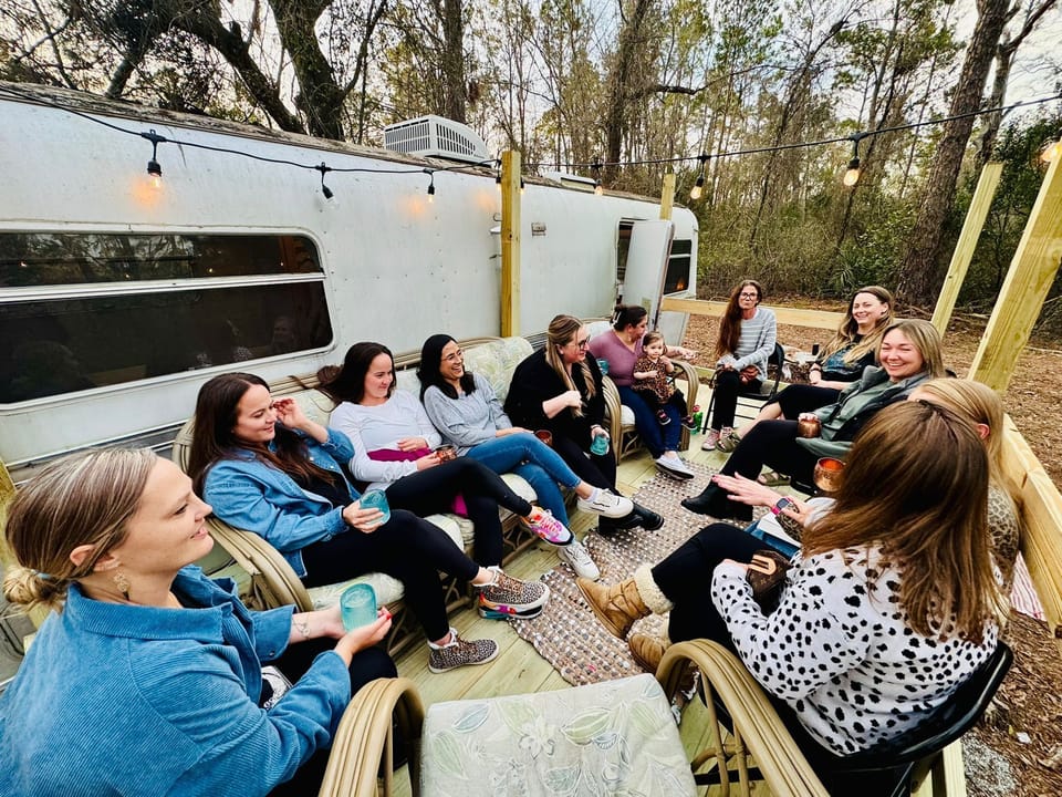 Large deck for soaking up the Florida landscape