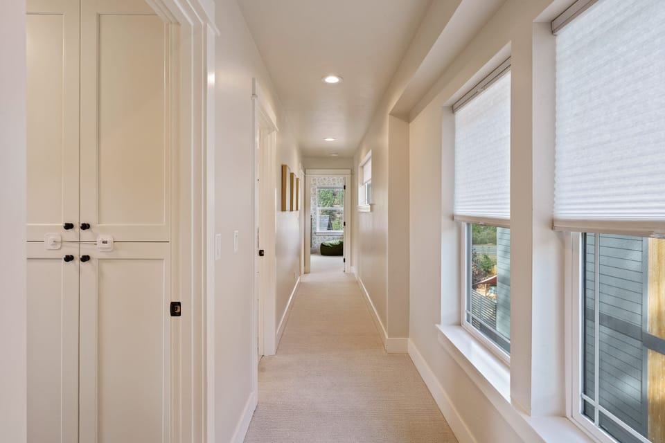 Down the hall, 2 bedrooms, Full bath