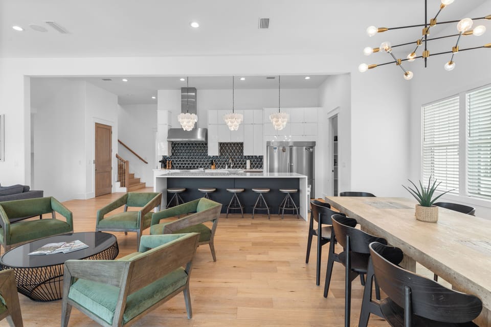 Ample seating options.