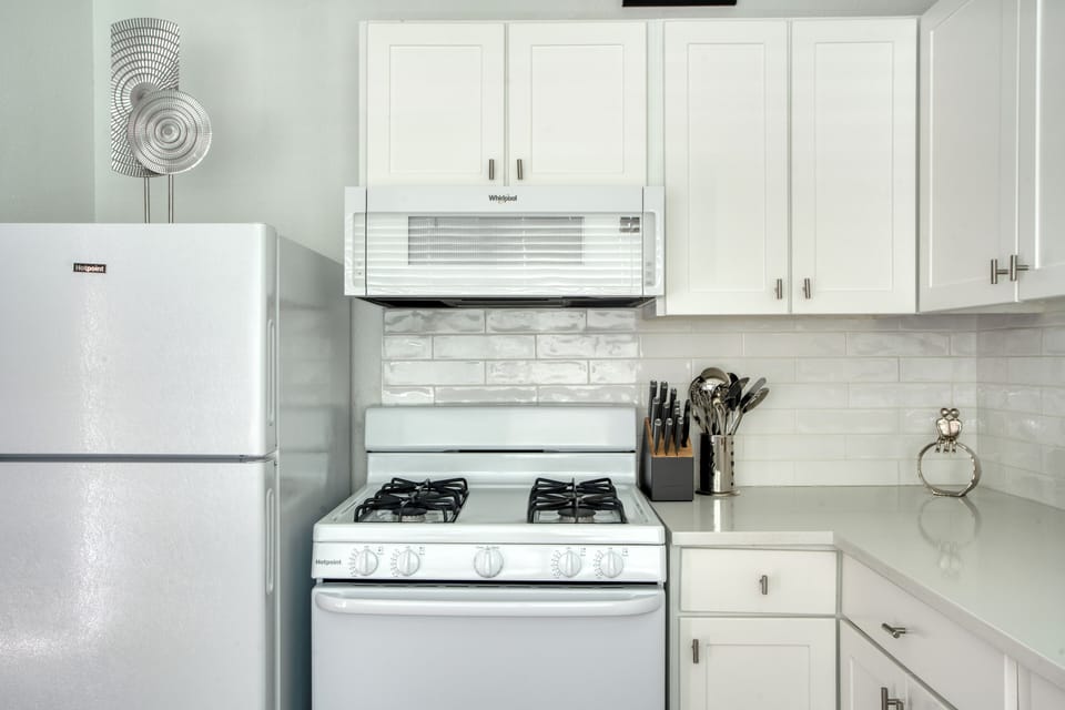 Equipped with modern appliances.