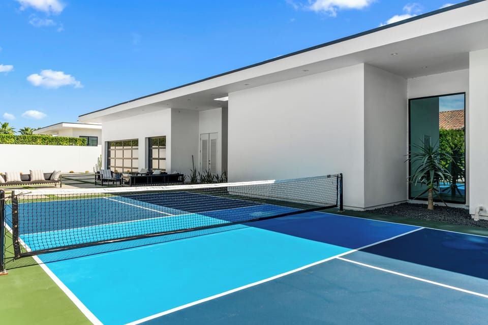 Private pickleball court.