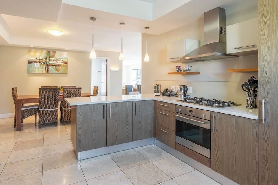 Spacious kitchen area