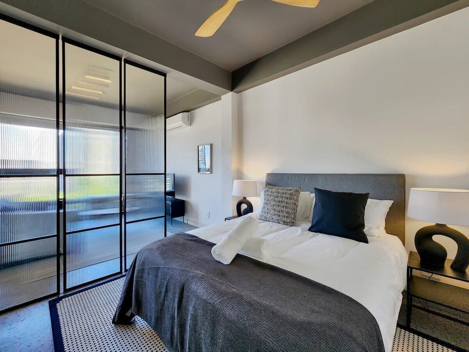Ceiling fan in the bedroom