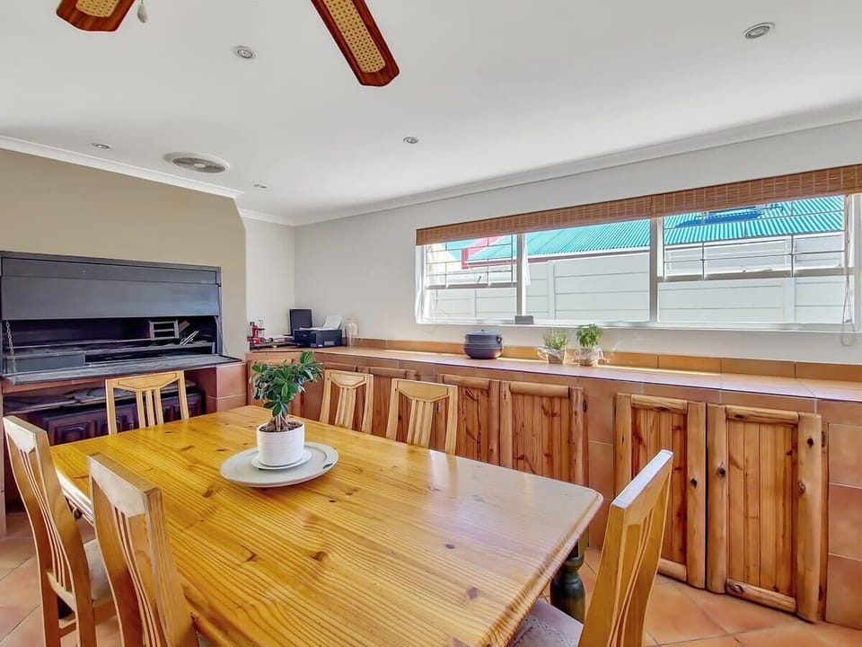 Dining area with indoor braai